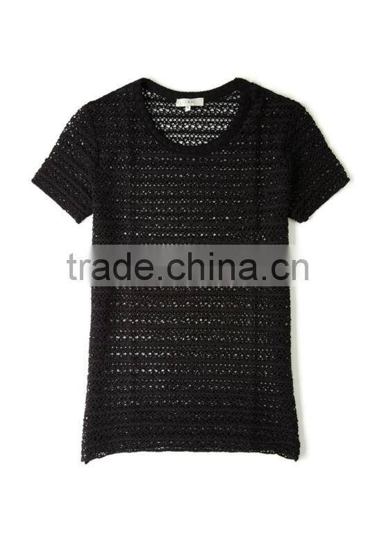 romanas blank black t shirt organic cotton t shirts wholesale mesh t shirt women