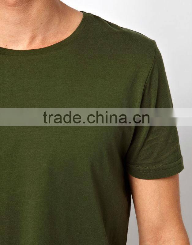 men's crew neck cotton tee shirt