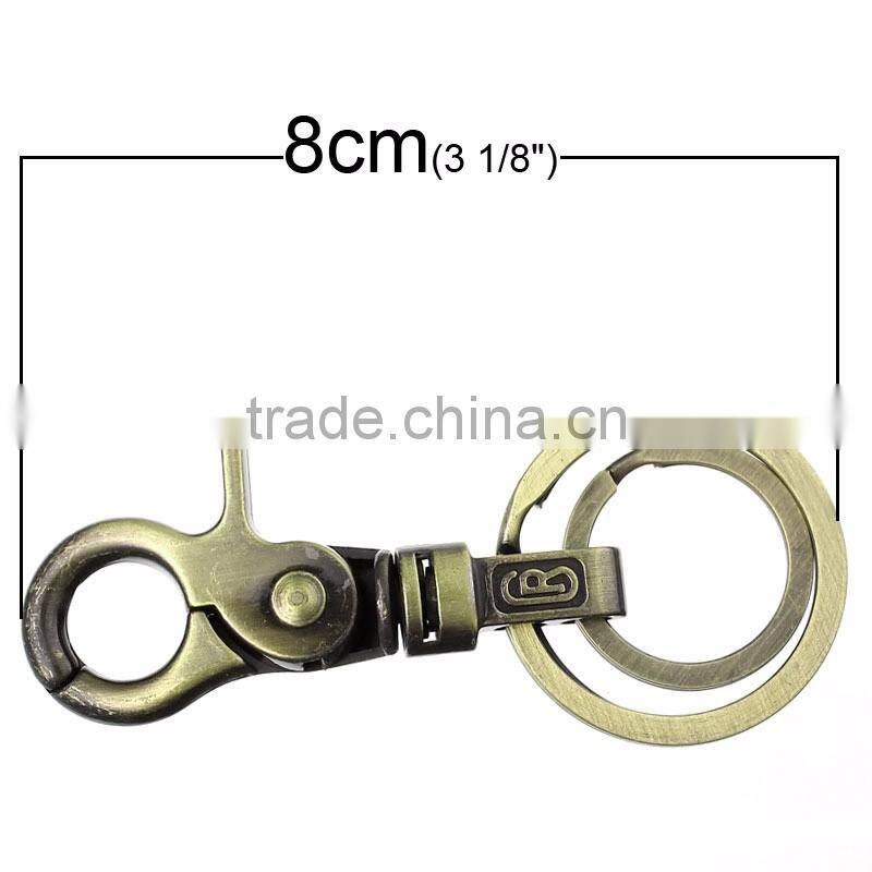 Wholesale Antique Bronze Key Chain Lobster Swivel Clasps For Key Ring