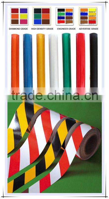 Factory price reflective adhesive warning tape roadway clear warning sticker for truck/vehicles
