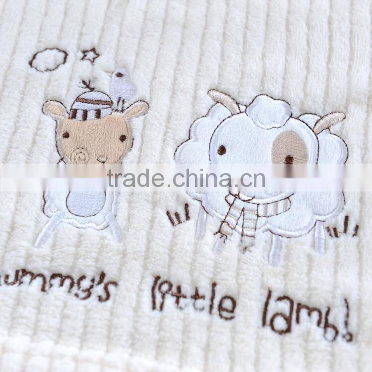 knitting animal patterns cute mbroidered coral fleece baby spanish blankets
