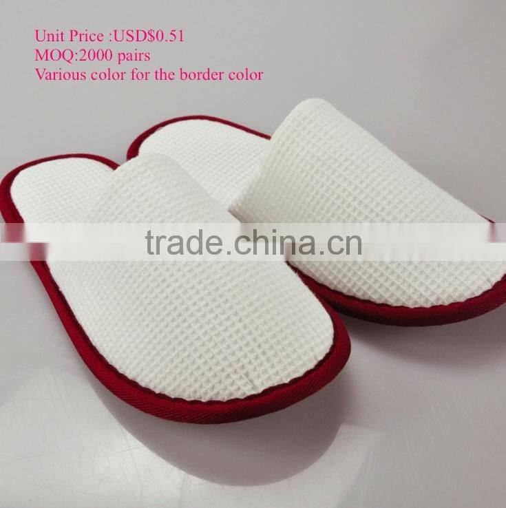 MOQ 1000 waffle hotel slipper