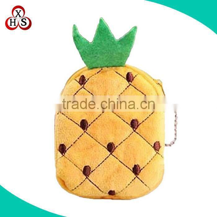 Custom factory price soft plush pineapple keychain