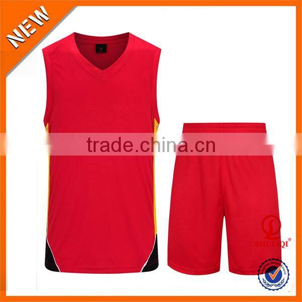 wholesale men sport wear, european reversible blank basketball jersey H-630