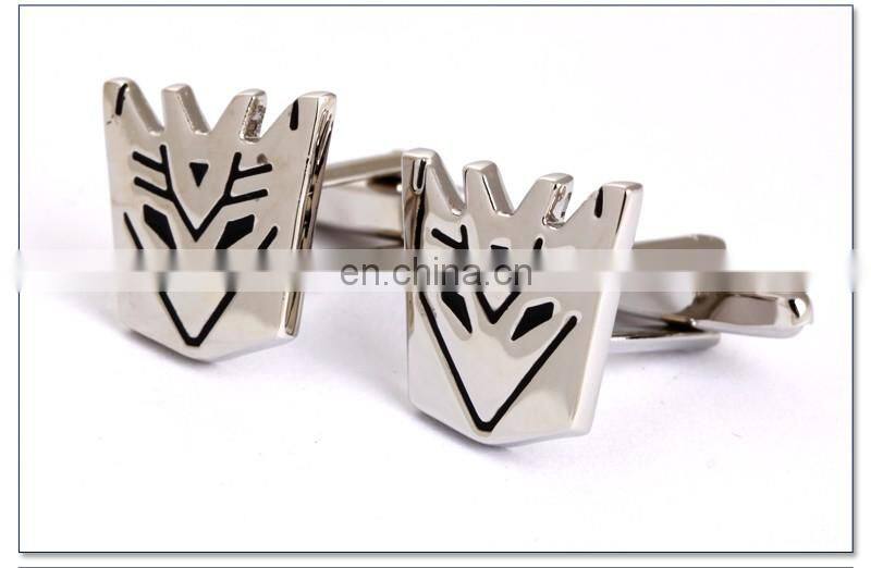 Copper Alloy Transformers Superhero Silver Cufflinks for Mens