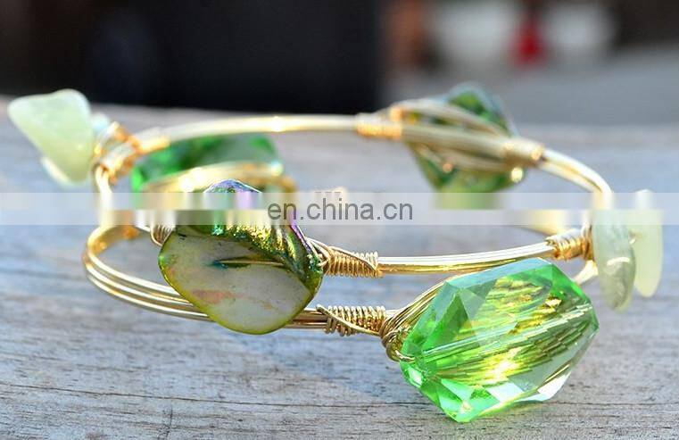 Pineapple charm elastic cord bracelet