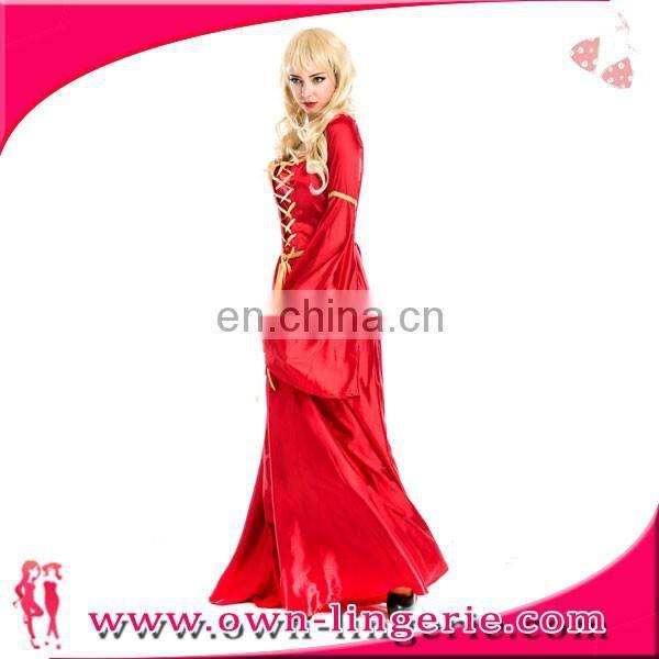 Women's Medieval Lace-Up Costume Gown