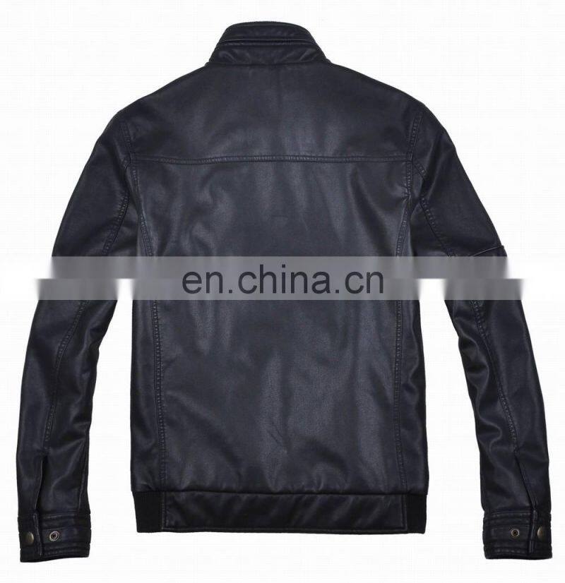 mens top grade fashion soft handsome lastest design leather jacket