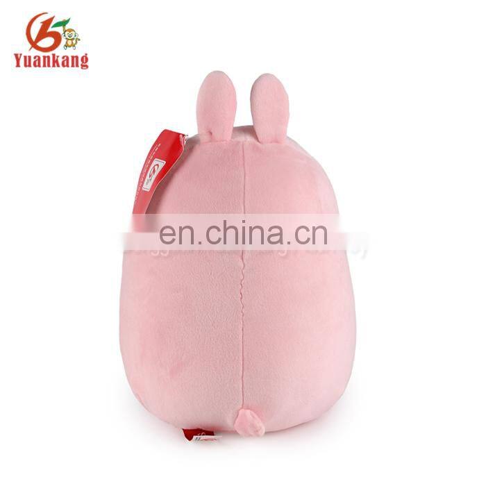 SA8000 factory wholesale plush animal soft fat cute pink rabbit toy