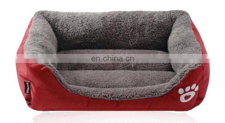 Paw logo printed funny soft stuffed plush pet house