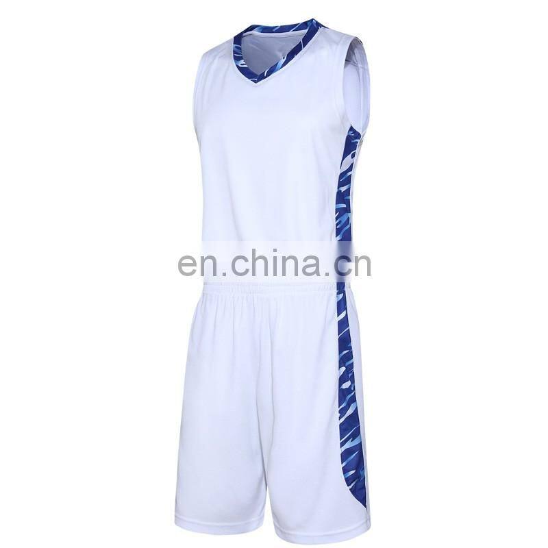 100% mesh side insert V neck 100% youth basketball jersey 2016 latest design