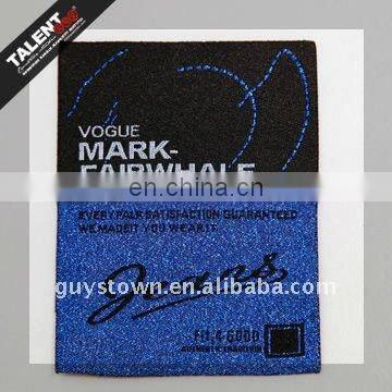 High technology metal wire woven clothing label