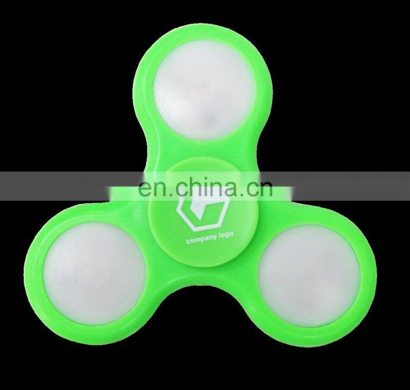 Custom logo Soft PVC fidget spinner