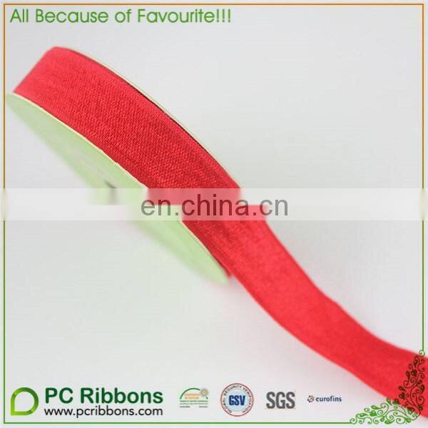 5/8" red satin elastic tape