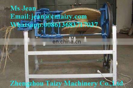 Simple Rice Straw Rope Making Machine | Hay Straw Knitting Machine | Reed Straw Rope Spinning Machine