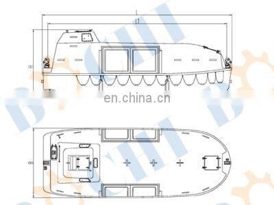 Partly Enclosed Life Boat