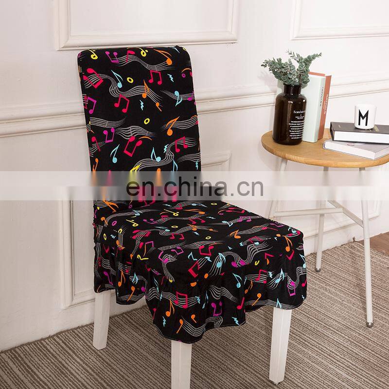 Home wedding fashion chair cover hot spandex Stretch Removable Washable Dining Room Stool Chair Cover