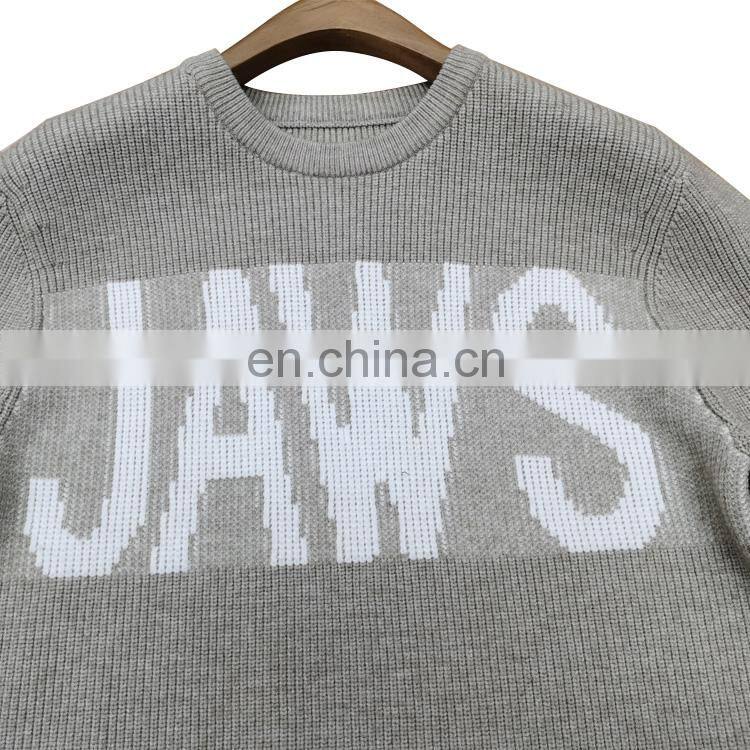 DiZNEW Wholesale 50%Acrylic 28%Polyester 22%Nylon Knit Jacquard Sweater Men