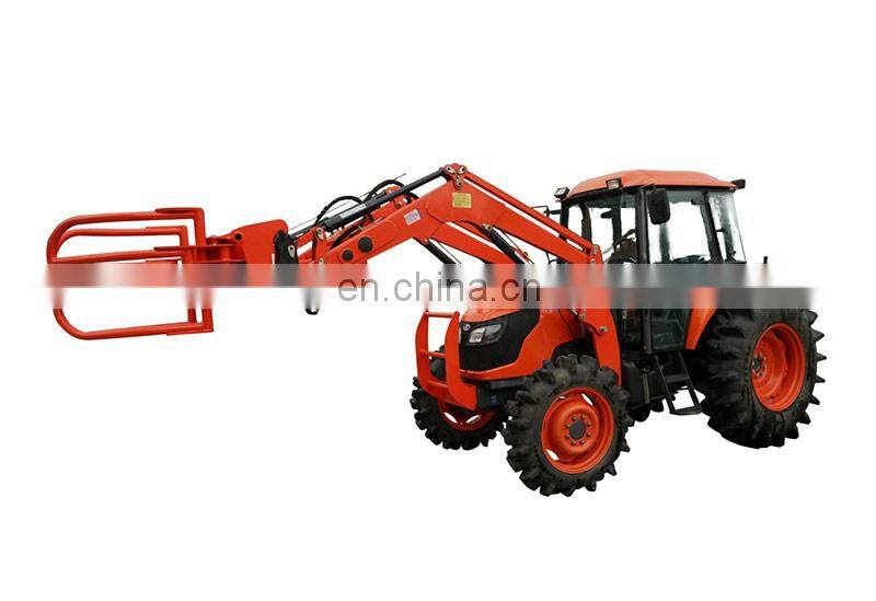 Kubota M954 construction 4wd mini tractor with front end loader and backhoe