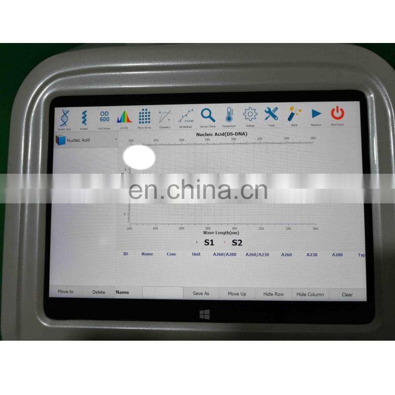 Drawell MD2000C portable spectrophotometer micro