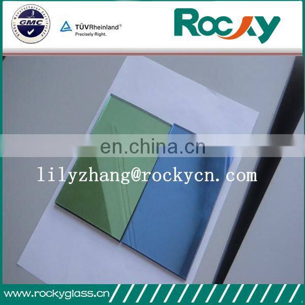 Best quality 6 mm colors tempered glass reflective price