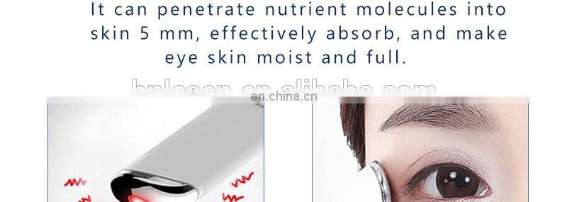 2019 High quality eye relaxing massage microcurrent red light heated eye massager pen