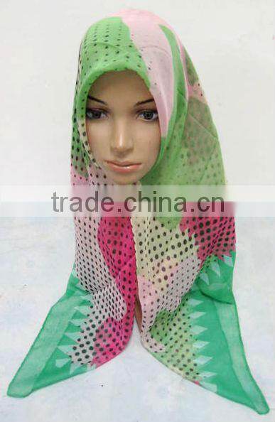 S901 clearance sale Dubai voile 1m*1m muslim scarf square scarf
