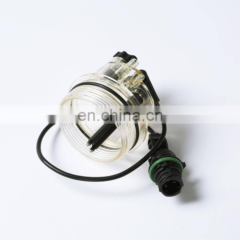 Truck Fuel Water Separator Filter Cup Bowl With Heater Sensor Line For PL270 PL420