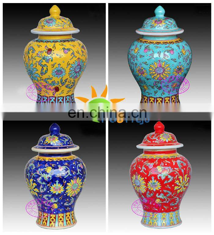 Hand Painted Porcelain Chinese Famille Rose Porcelain Antique Ginger Jars