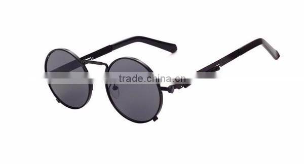 metal steampunk small round circle frame sunglasses eyewear