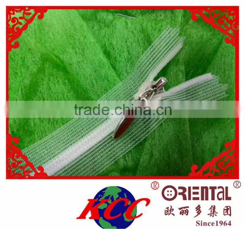 3# KCC invisible zipper with transparent tape