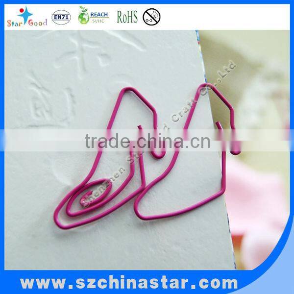 Romantic wedding gifts high heel shoes paper clips