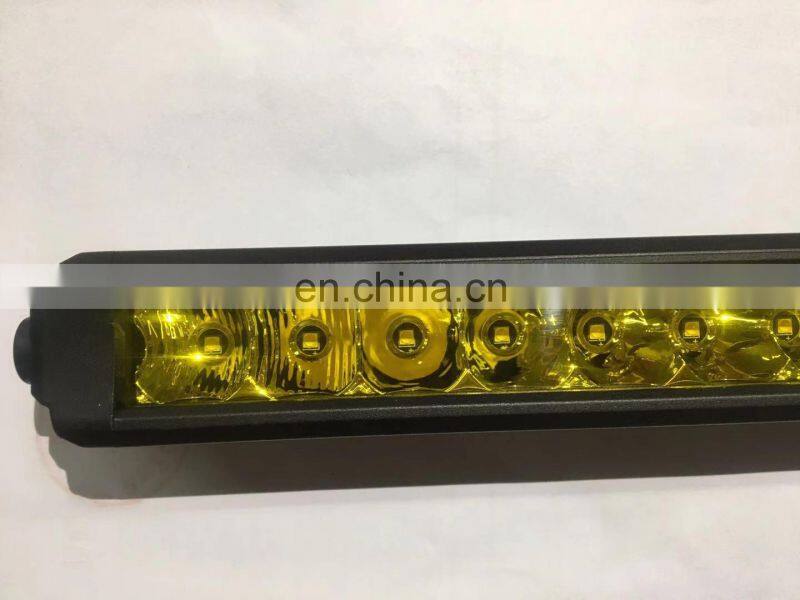 LED25 Off-Road Amber yellow light bar White Lights Single Row Slim Light Bar Out mixed optical tape dt connector Combo LANTSUN