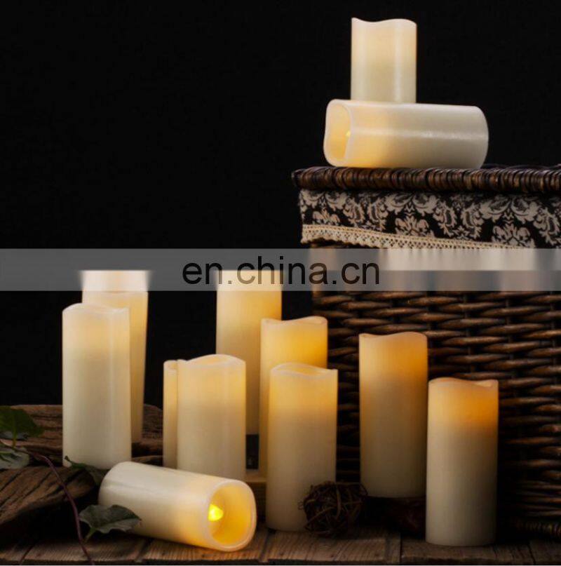 Set of 12pcs Flameless 500 hours Wedding Favourite LED Candles with Remoter