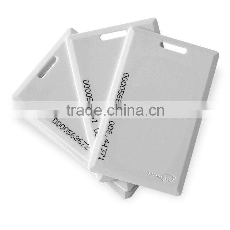 Factory alibaba smart security management RFID customized thickness blank plastic card for RFID system