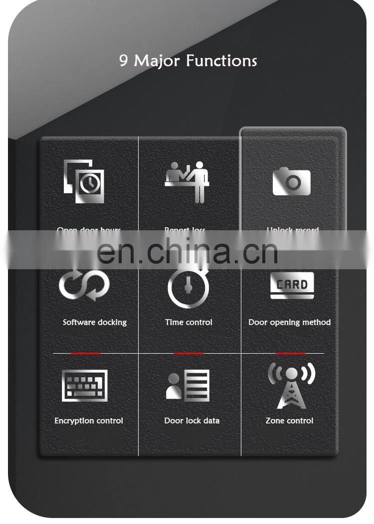 Factory Wholesale Popular Office Keyless Smart Rfid Card System Electronic Key Digital Smart Price Hotel Door Lock Manufacturer