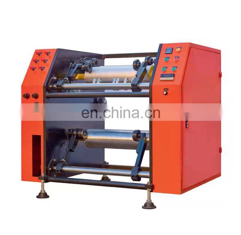 UTFQ500S semi automatic pallet plastic pe stretching wrapping film cutter Rrewinder machine price