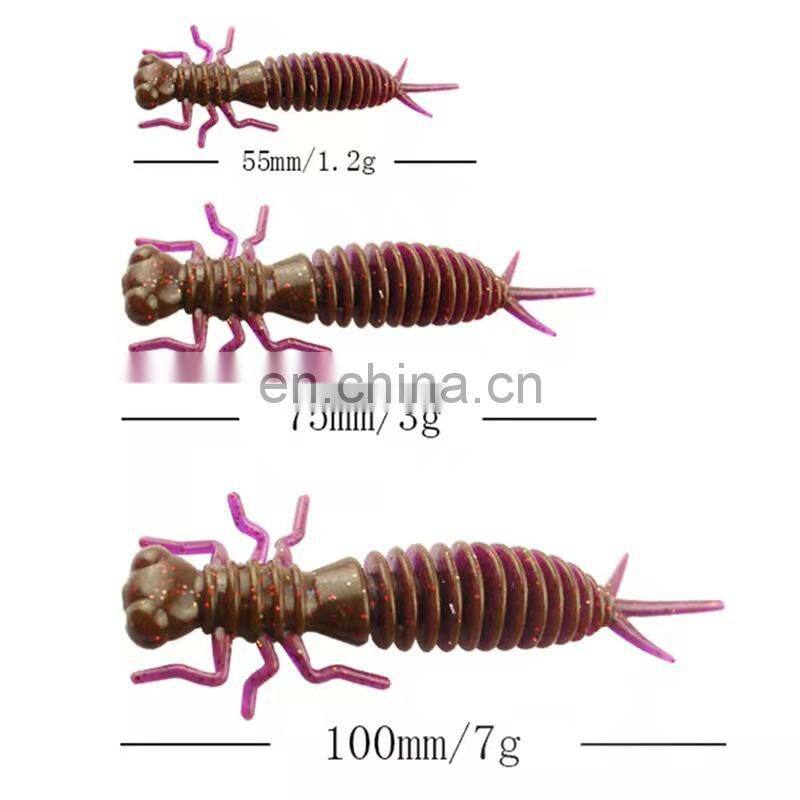 Byloo High Quality Dragonfly Insect Reptile Fishing Lure with 3 Sizes Soft Plastic Bait bulk wholesale trade online