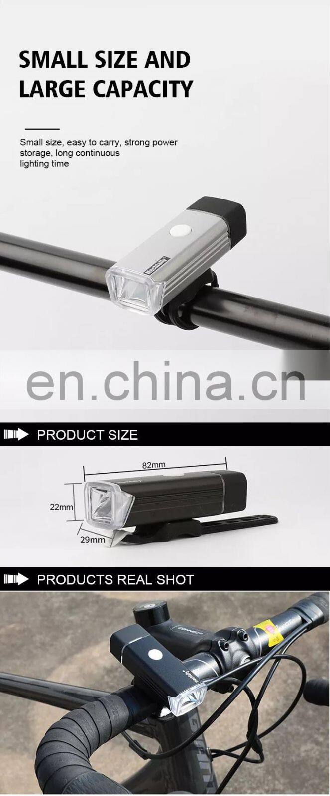 New USB Waterproof Rechargeable Bike Light Bicycle Front Handlebar Lamp Led Mini Flash Light