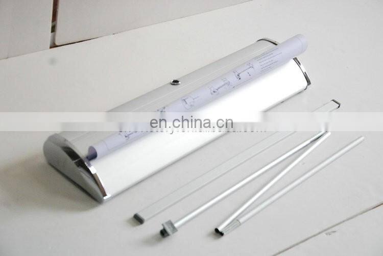 Luxury Wide base roll up banner stand (aluminum+Magnet cover,double oxford bag,electroplating cover)