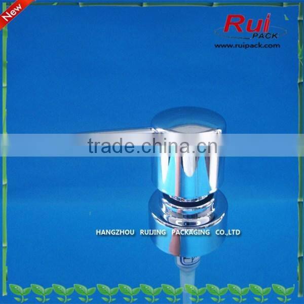 UV silver lotion pump or metal lotion pump dispenser or