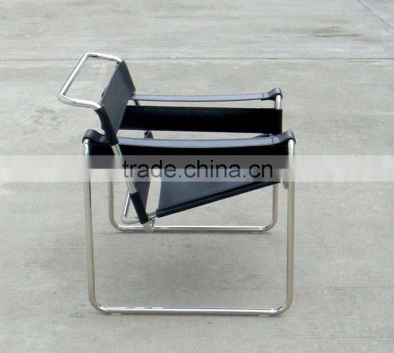 modern leather Wassily arm chair