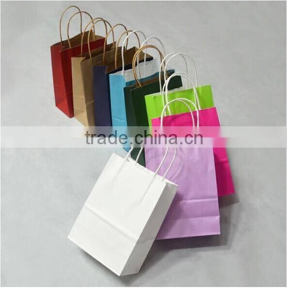 trade assurance pure color craft paper gift bag