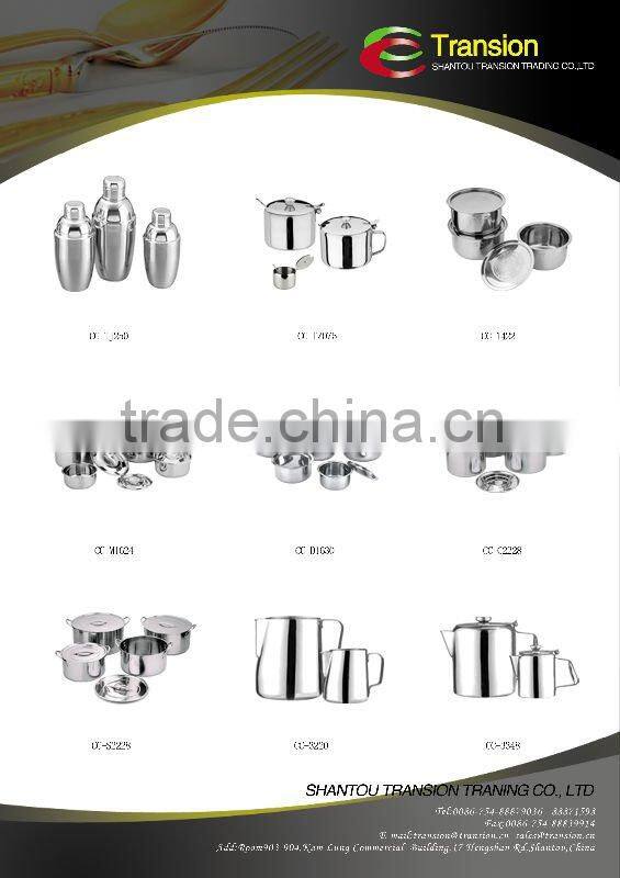 3pcs stainless steel cookware sets stock pots