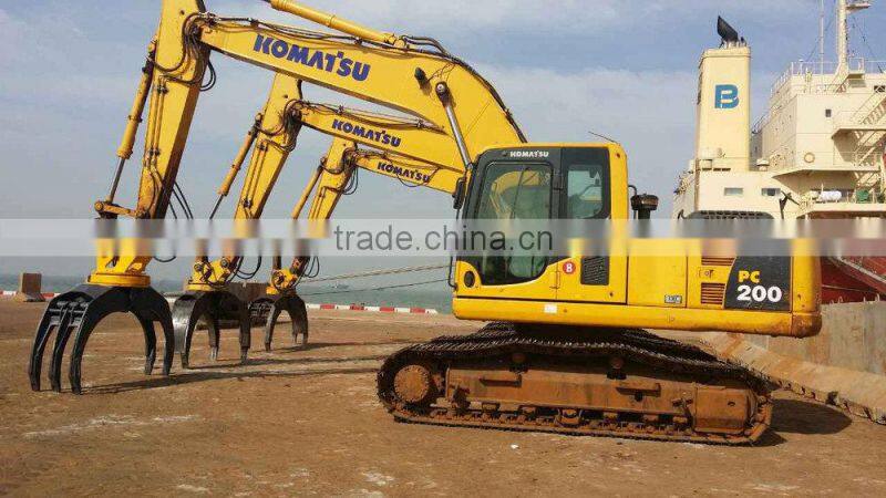 wood grapple wood grab for excavator yuchai YC 18-8 mini excavator