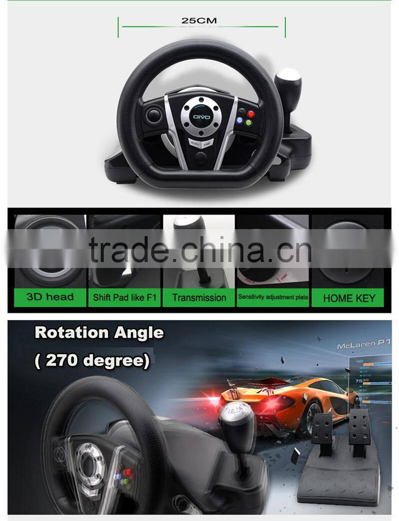 Wholesale racing wheel with vibration, vibration racing wheel, racing wheel for xbox one