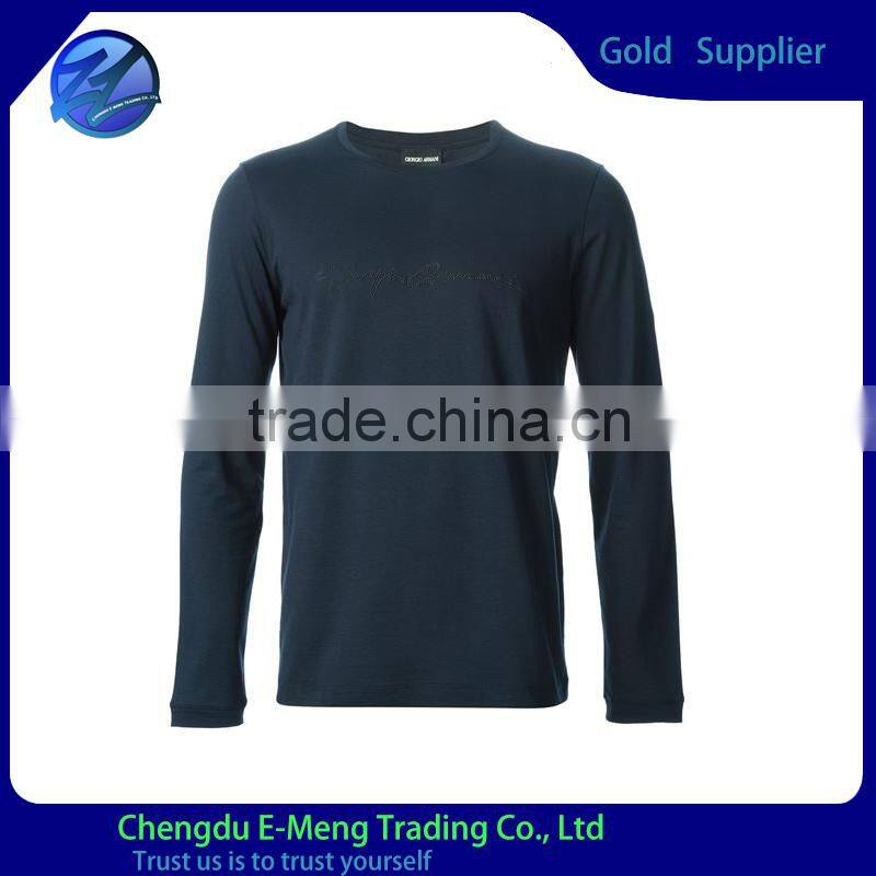 Plain light blue o-neck men t-shirt custom wholesale