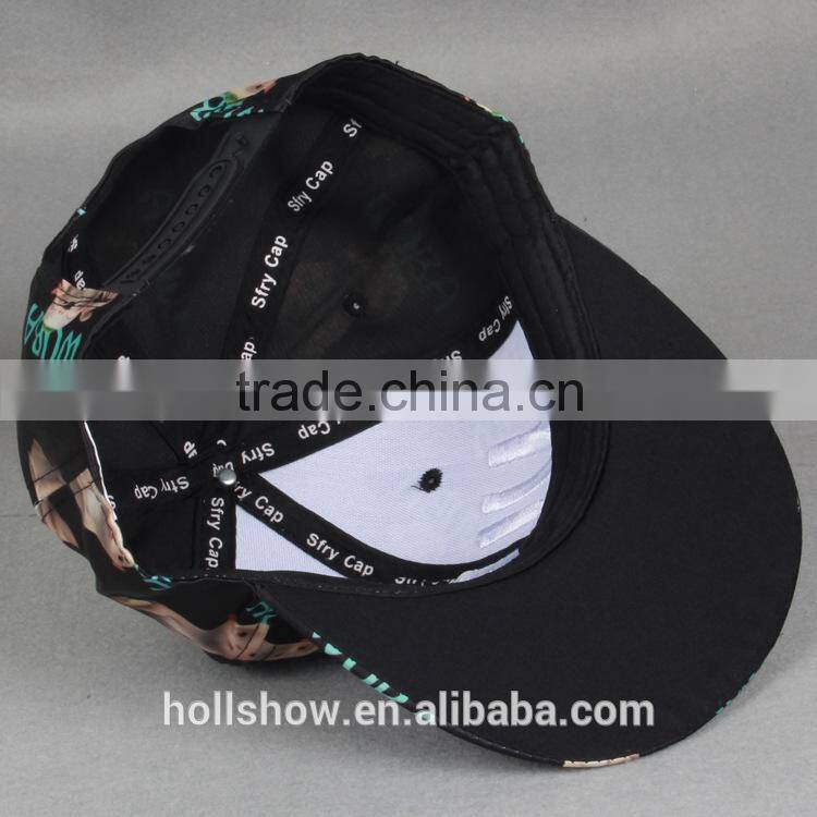 WUBA Embroideried Cute Animal Printed Man Women Flat Sports Caps