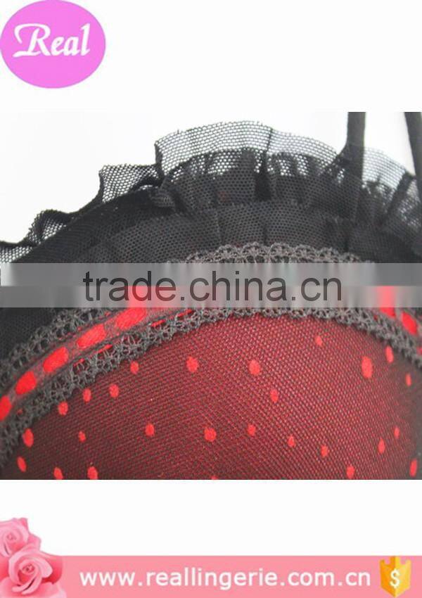 red dot black sexy lace mature woman lingerie,transparent sexy lingerie