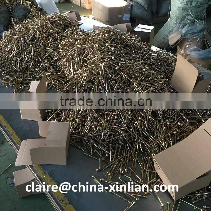 XL-B43 Yellow zinc plated roofing screws